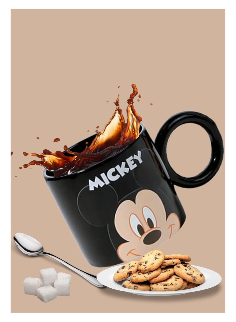 Ceramic Mug with Cartoon Character Mickey Printed Good for Coffee, Milk & Tea 230ml  - Image 2