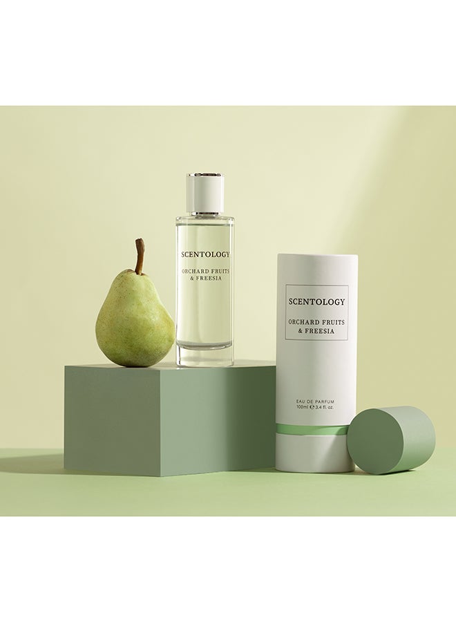 SCENTOLOGY Scentology Orchard Fruits & Freesia Perfume For Women Eau De Parfum | 100ml | Lush, Fruity & Floral Scent | Long-Lasting, Refreshing Women's Fragrance | Perfect for Daily Wear & Special Moments  - Image 2
