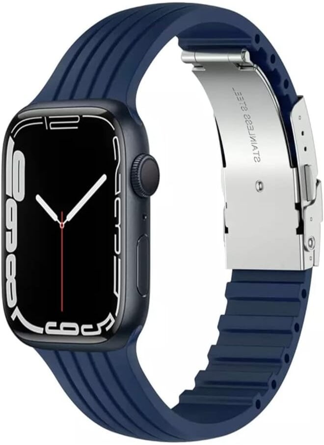 Generic - Strap For Apple Watch Ultra band 44mm 49mm 45mm Smart watch Silicone bracelet correa iwatch serie 5 6 7 8 SE - Image 1