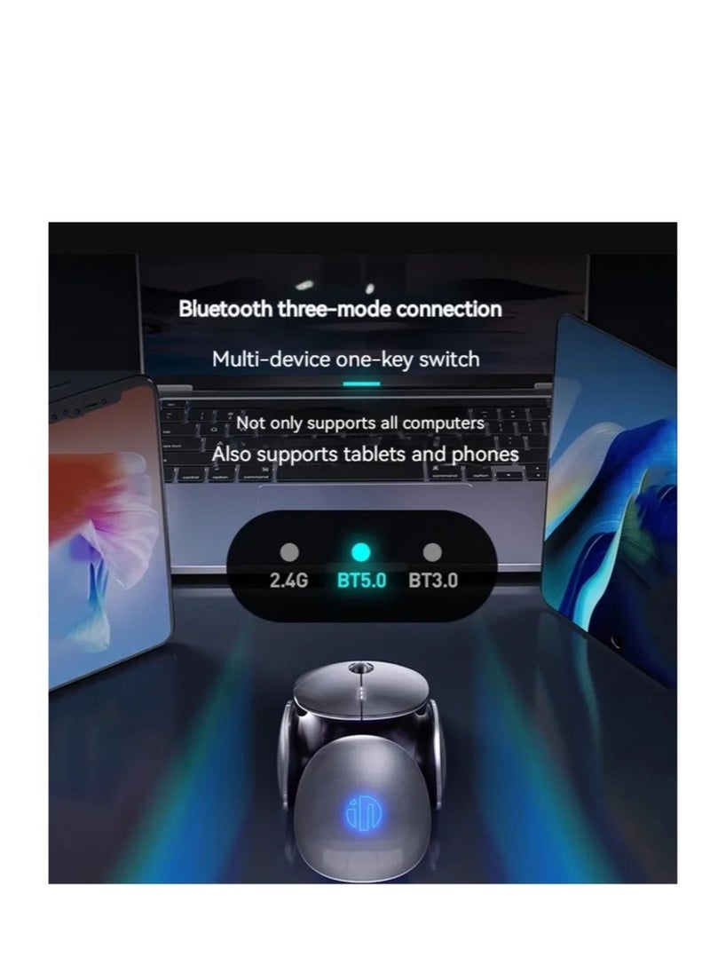 inphic X2 Bluetooth wireless three-mode mouse silent charging luminous business home office e-sports game  - Image 4