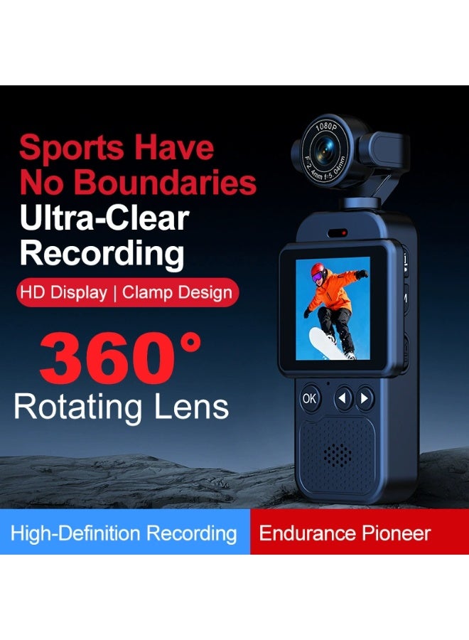 NexusTek 1080P Action Camera | 360° Rotating Lens | Anti-Shake HD Video Recording | Night Vision Low Light Shooting | WiFi APP Remote Control | Mini Portable Vlog Camera | Outdoor Cycling Recording Camera | Includes 32GB Memory Card - Image 2