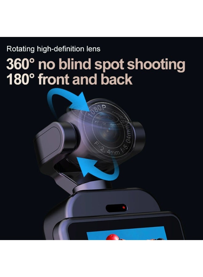 NexusTek 1080P Action Camera | 360° Rotating Lens | Anti-Shake HD Video Recording | Night Vision Low Light Shooting | WiFi APP Remote Control | Mini Portable Vlog Camera | Outdoor Cycling Recording Camera | Includes 32GB Memory Card - Image 5