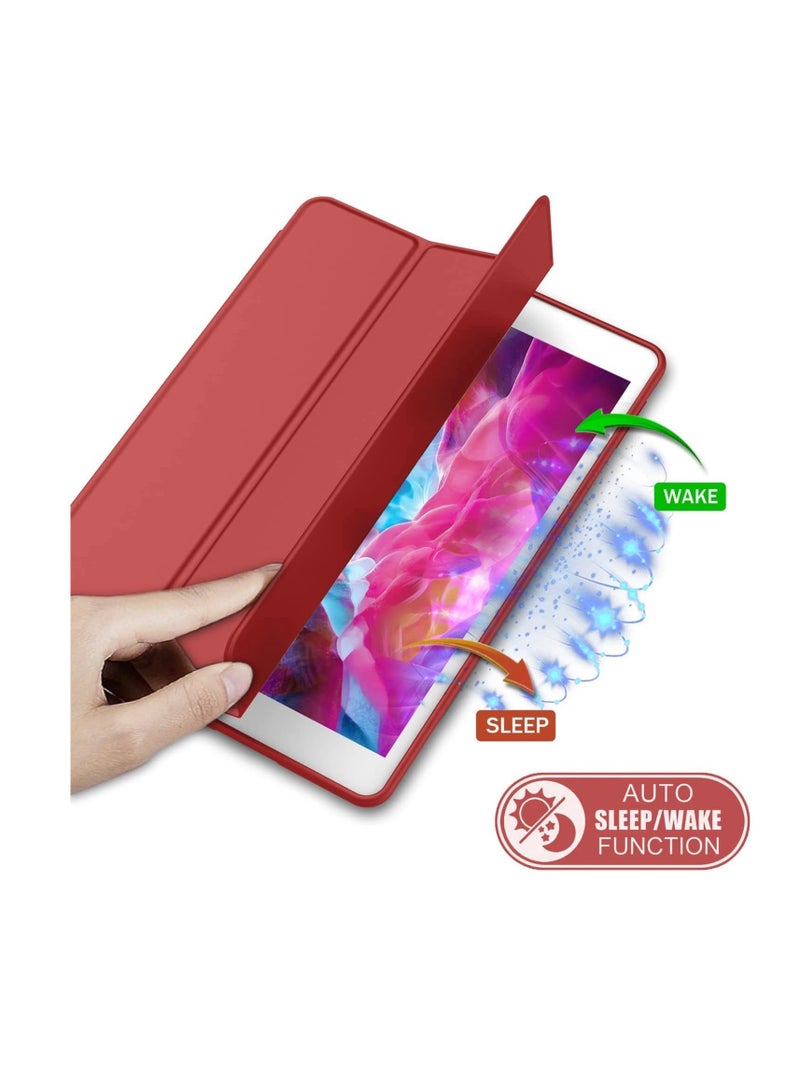 Case Compatible with Samsung Galaxy Tab S8 2022 / Tab S7 2020 11 Inch Only Fit (SM-X700/X706/T870/T875), Soft TPU Case Cover (Red) - Image 4