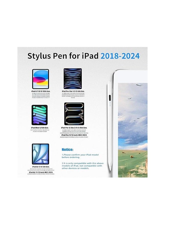 WeCool P1 iPad Pencil for iPad 10th/9th Generation, Stylus Pen for iPad with Upgraded 500mAh Battery | Palm Rejection | Magnetic Adsorption | Tilt Tech, Precise Stylus for iPad 2018-2024 - Image 4