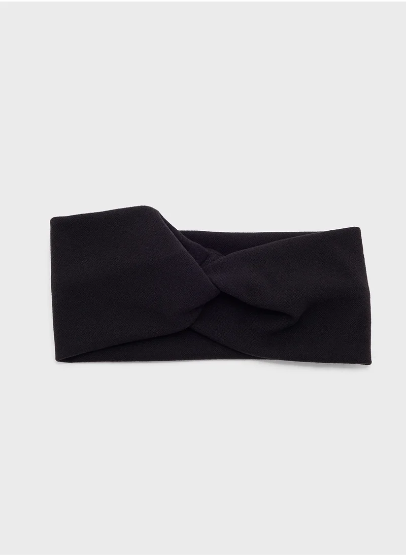 جينجر Knot Detail Jersey Flat Headband