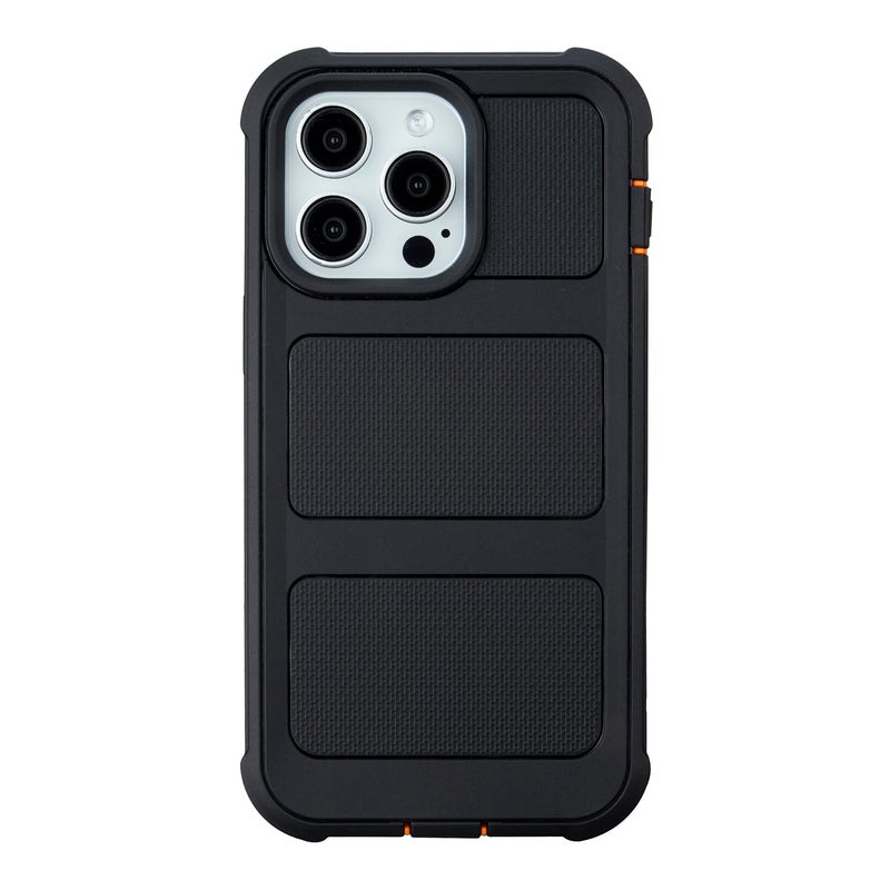 Saiboro Defender for iPhone 14 Pro Max Case with Clip Holster,Heavy Duty Rugged Full-Body,2 Layers of Sturdy,Anti-Drop,Military-Grade Defender Cover for iPhone 14 Pro Max Phone Case (Black & Orange) - Image 2