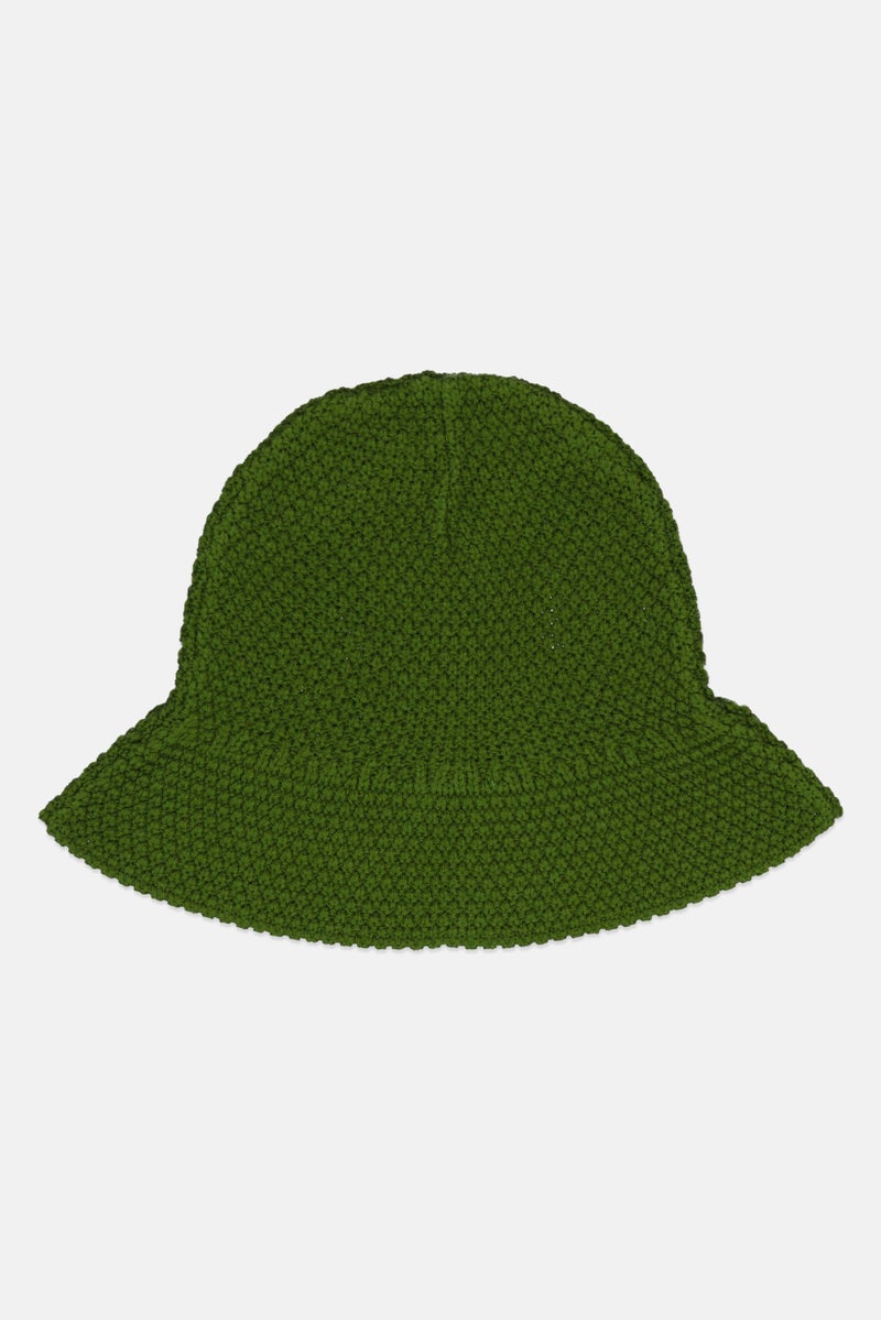 Overkids Toddler Girl Knitted Beanie Hat, Green  - Image 2