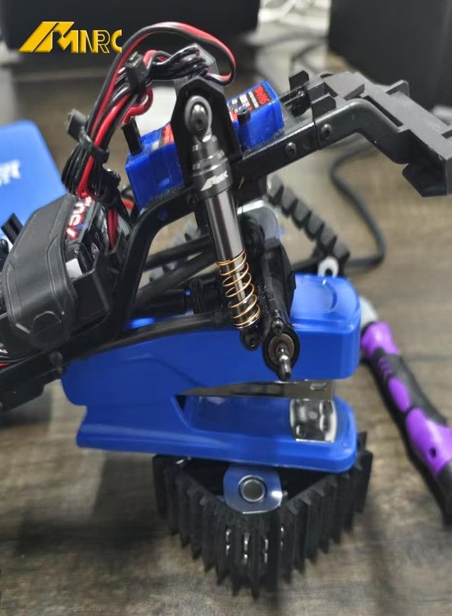 NMNRC Alum Simulated 50MM TRX4M Shocks for 1/18 TRX-4M Front Rear Shock Series Upgrades Part Gray - Image 4