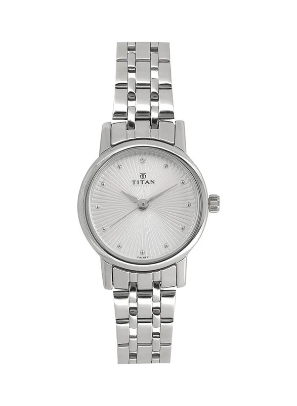 TITAN Titan Quartz Analog Siler Dial Stainless Steel Strap Watch for Women