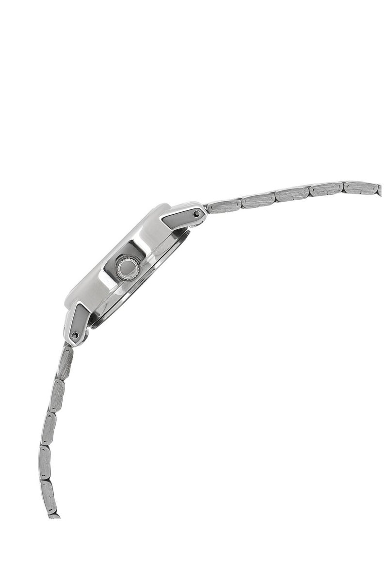 تيتان ساعة تيتان كوارتز بقرص فضي وسوار ستانلس ستيل للنساء - Image 3