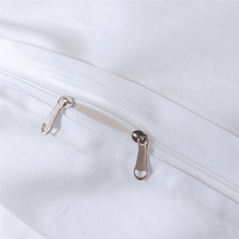 BuLuTu Kids Duvet Cover Full Cotton White/Grey,Premium Boys Girls Bedding Sets Queen,Double Bed Comforter Cover Zipper Closure,Forest Tree Print Pattern,Super Soft,Breathable,No Comforter - Image 5