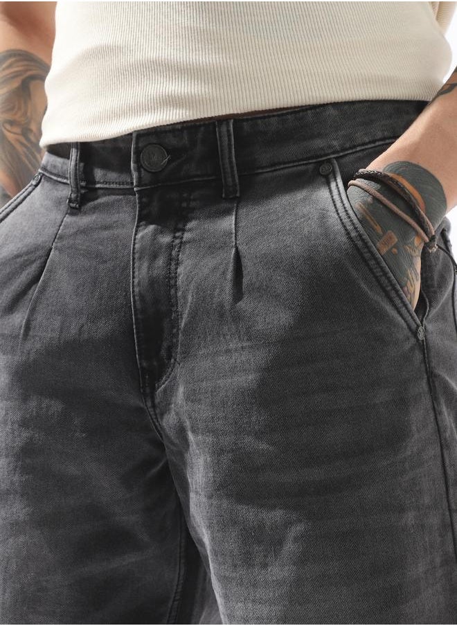 Hubberholme Men Comfort Relaxed Tappered Fit Mid-Rise Jeans  - Image 5