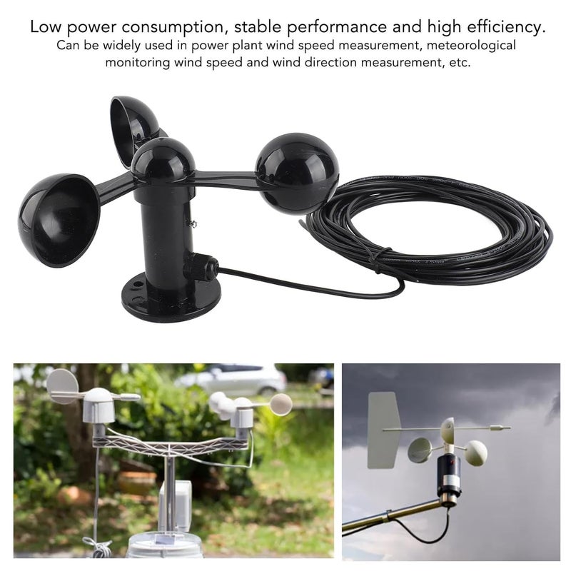 Wind Speed Detector With 8M Cable ABS Material Three Cups Anemometer - Image 5