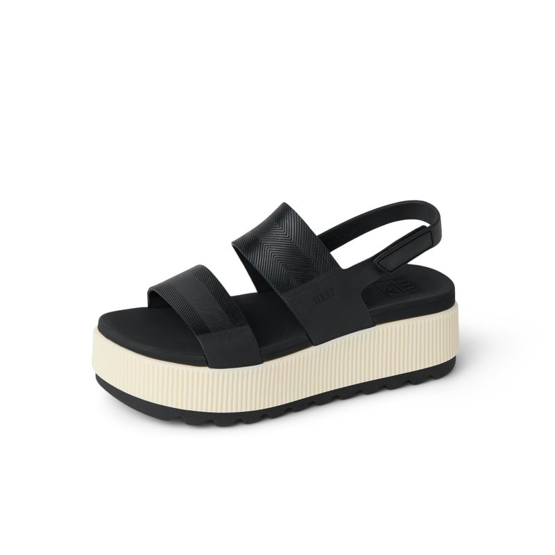 REEF Women's Water Vista Higher Platform Sandal, Water Friendly, Adjustable Strap, Black Vintage, 8 - Image 1