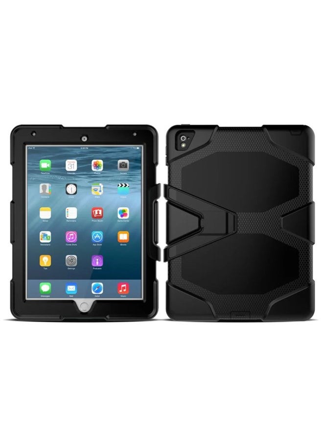 Generic Applicable To IPadPRO11 Griffin Survivors 10.2 Three-proof Protective Case T500 Silicone Air4/3 Drop-resistant Case-Color:Black-Applicable Model:T510/515(10.1-inch)  - Image 1