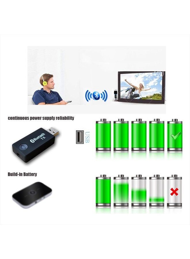 YETOR Bluetooth USB Adapter Transmitter with