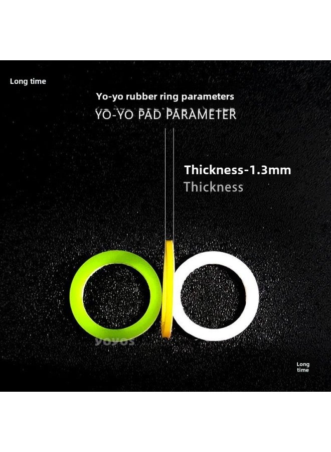 Gasket Silicone Ring YYJ Specifications Easy To Use Accessories Glue Sticker Yoyo Recycling Yo-Yo Pad Pair-Color:Green Pair - Image 4