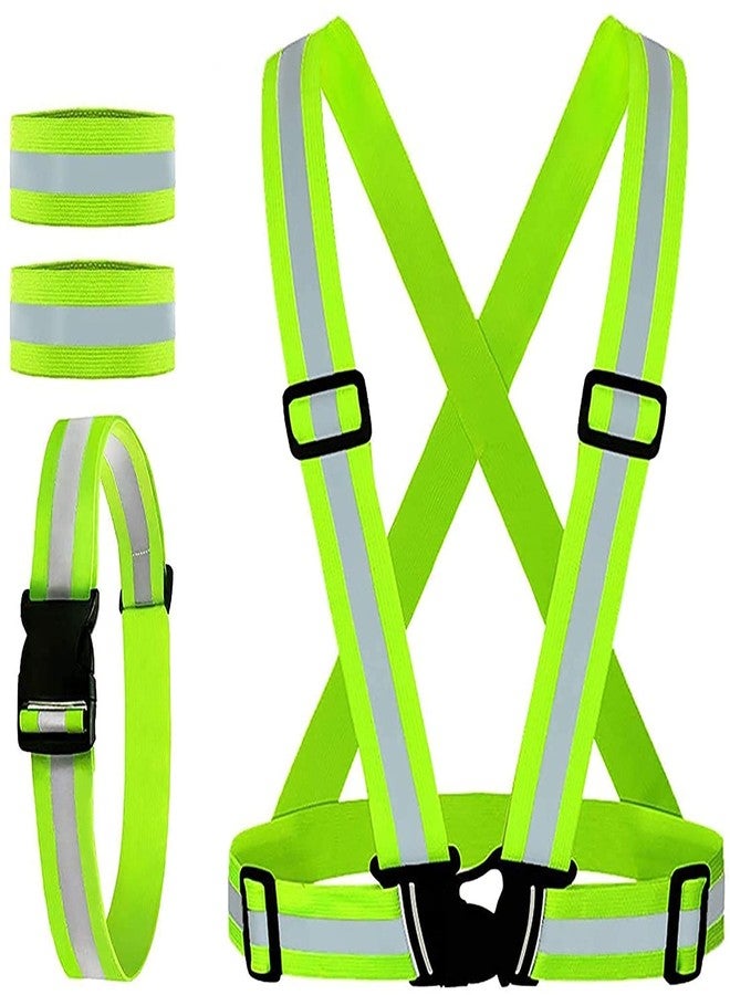 Afpin High Visibility Protective - Night Cycling Reflector | Cycle Reflector Belt | Cycle reflectors for Bicycle | Night Reflector Jacket | Cycle Night Jacket | Adjustable Vest Safety Jacket - Image 2