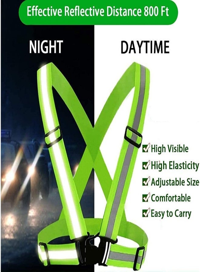 Afpin High Visibility Protective - Night Cycling Reflector | Cycle Reflector Belt | Cycle reflectors for Bicycle | Night Reflector Jacket | Cycle Night Jacket | Adjustable Vest Safety Jacket - Image 3