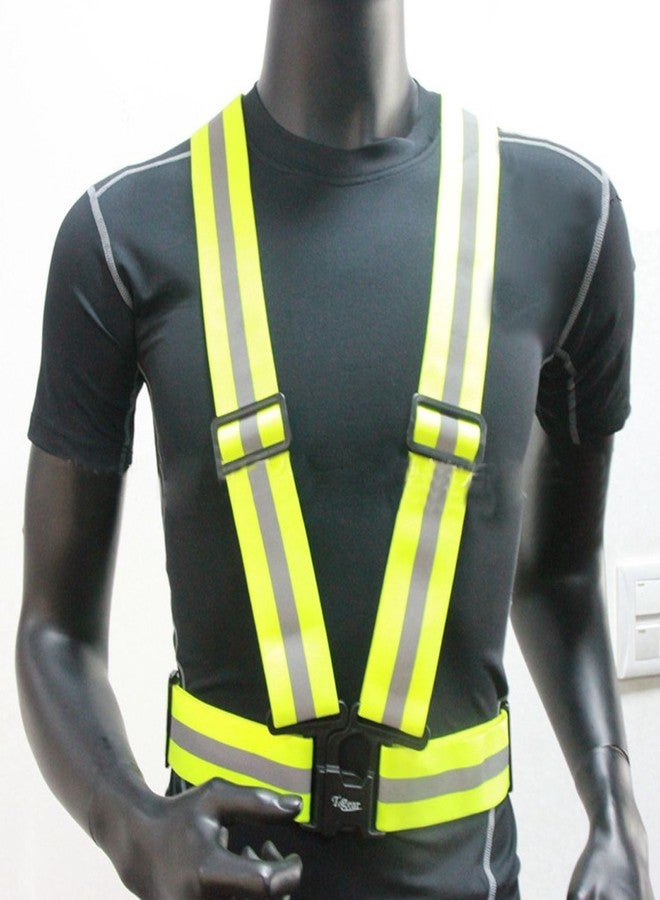Afpin High Visibility Protective - Night Cycling Reflector | Cycle Reflector Belt | Cycle reflectors for Bicycle | Night Reflector Jacket | Cycle Night Jacket | Adjustable Vest Safety Jacket - Image 4