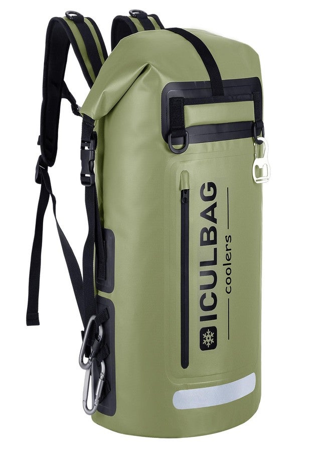 Iculbag Cooler Backpack Insulated Waterproof Leak Proof 48cans Collapsible Larger Backpack Coolers Insulated Leak Proof for Men Women 24 Hours Cooling for Picnic Camping Hiking Beach Travel Kayaking - Image 1