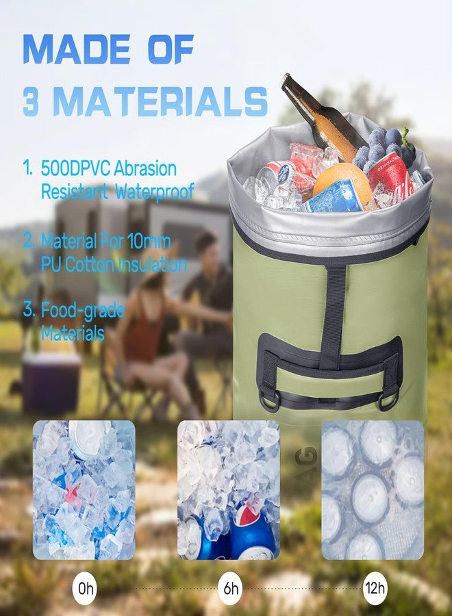 Iculbag Cooler Backpack Insulated Waterproof Leak Proof 48cans Collapsible Larger Backpack Coolers Insulated Leak Proof for Men Women 24 Hours Cooling for Picnic Camping Hiking Beach Travel Kayaking - Image 3