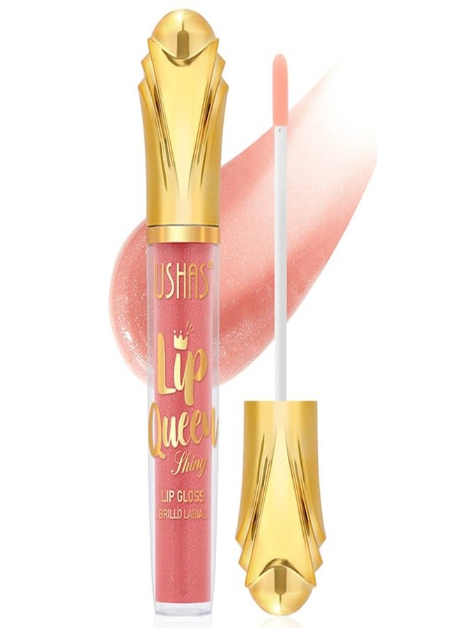 يوشاس ملمع شفاه أوشاس، زيت توهج الشفاه، ملمع شفاه سائل ناعم ولامع، لون شفاه، لمسة نهائية شديدة اللمعان، مرطب لمكياج الفتيات والسيدات (S4، عبوة من قطعة واحدة) - Image 1