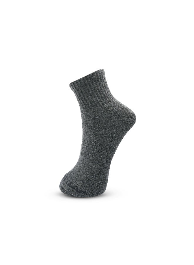 White Leaf 3 Pairs Ankle Socks – Soft Cotton, Terry Cushioned, Moisture-Wicking, Antibacterial, Free Size, Ideal for Daily Comfort and Foot Protection with OEKO TEX and E-Cas certification - Image 3