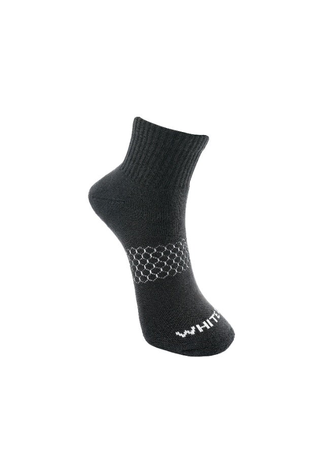 White Leaf 3 Pairs Ankle Socks – Soft Cotton, Terry Cushioned, Moisture-Wicking, Antibacterial, Free Size, Ideal for Daily Comfort and Foot Protection with OEKO TEX and E-Cas certification - Image 5
