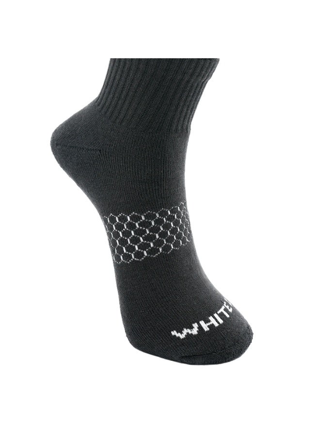 White Leaf 3 Pairs Ankle Socks – Soft Cotton, Terry Cushioned, Moisture-Wicking, Antibacterial, Free Size, Ideal for Daily Comfort and Foot Protection with OEKO TEX and E-Cas certification - Image 4