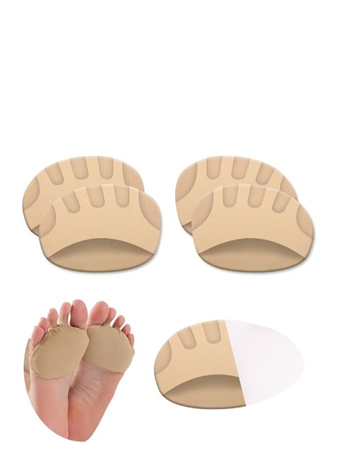 Spaceshoop 2 Pairs Honeycomb Fabric Forefoot Pads Men Women Soft Metatarsal Pads Soft Gel Ball of Foot Cushions for Relieving Foot Fatigue  - Image 1