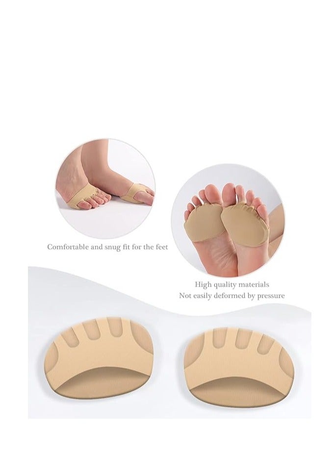 Spaceshoop 2 Pairs Honeycomb Fabric Forefoot Pads Men Women Soft Metatarsal Pads Soft Gel Ball of Foot Cushions for Relieving Foot Fatigue  - Image 4