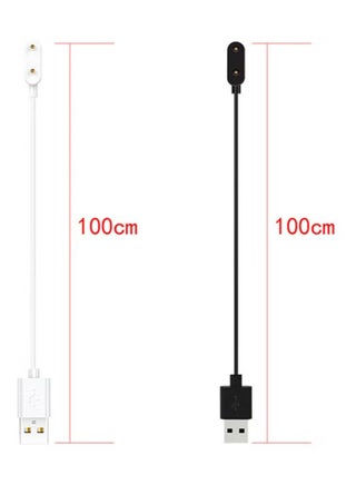 كابل شحن USB بطول 1 متر لساعات هواوي فيت 3/هواوي فيت 2/هواوي باند 9/هواوي باند 8/هواوي باند 7/هواوي باند 6/هواوي باند 6 برو/هونر باند 9/هونر باند 8/هونر باند 7/هونر باند 6/هونر باند 6 برو، ملحقات ساعة ذكية، قاعدة شاحن، كابل أبيض - view 3