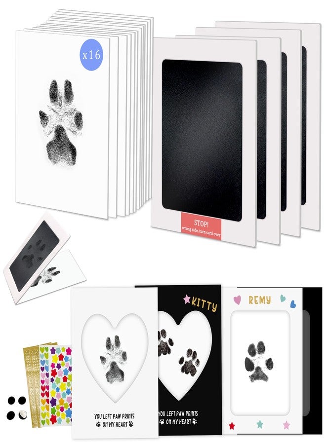 MYPAWLETS Paw Print Kit,Clean Touch/Inkless Ink Pad for Dog/Cat Pawprints,Paw Print Stamp Pad for Dogs,Dog Paw/Nose Print Kit Keepsake,Pet Paw Print Impression Kit with Frame,Gifts for Pet Parents-4M - Image 1
