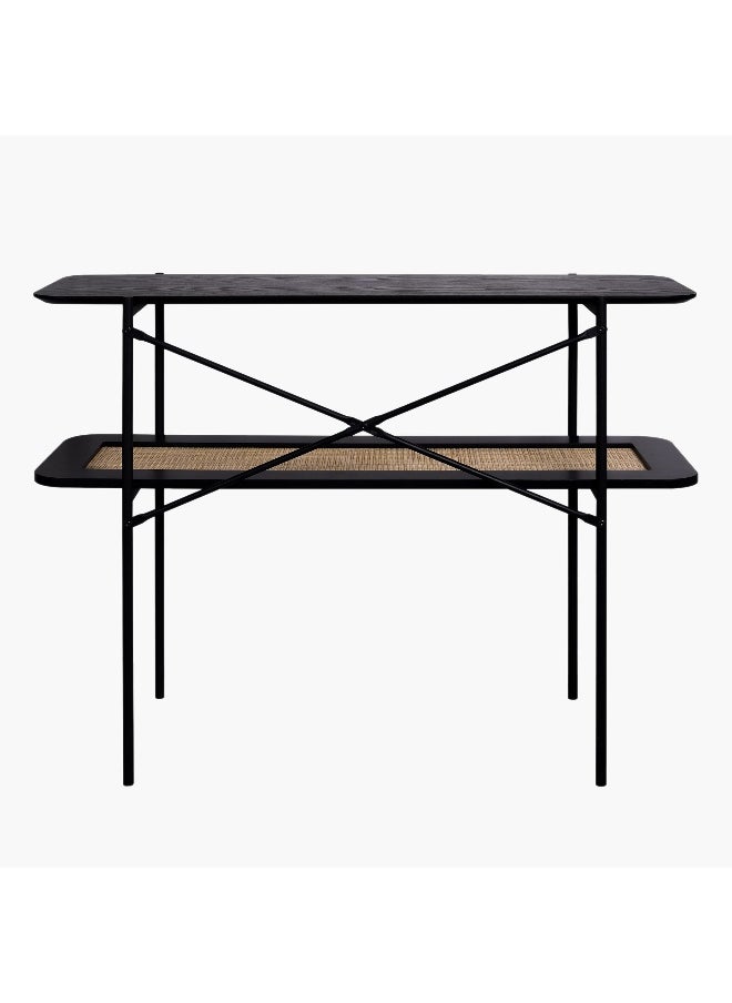 Home Box - Monty Rattan Console Table with Shelf - Image 1
