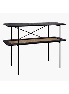 Home Box Monty Rattan Console Table with Shelf  - Image 4