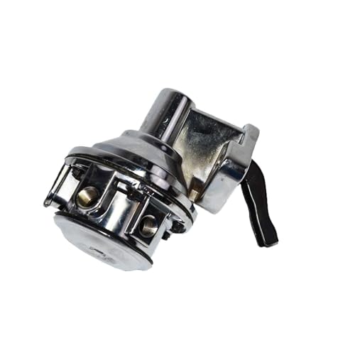 A-Team Performance - 12-835 Two-Valve Mechanical Fuel Pump 1/4-Inch Inlet Outlet NPT - Compatible With GMC Chevrolet BBC Big Block Chevy GMC V8 396 402 454 Engine Chrome - Image 2