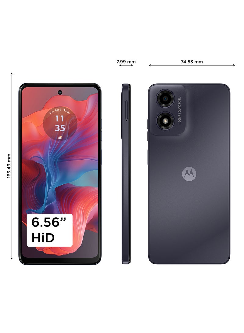 موتورولا G04S ثنائي الشريحة، لون عربي كونكورد أسود، 4 جيجابايت رام، 128 جيجابايت، 4G - إصدار الشرق الأوسط - Image 4