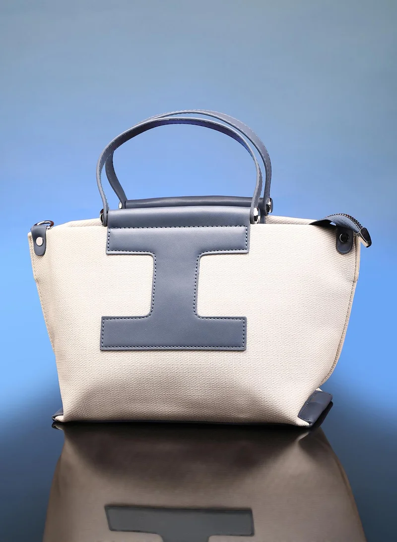 H Detail Top Handle Tote