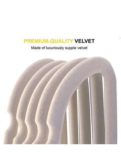 RollsTimi  50-Piece Velvet Hanger,Non-Slip Hanger Space Saving,Beige  - Image 5