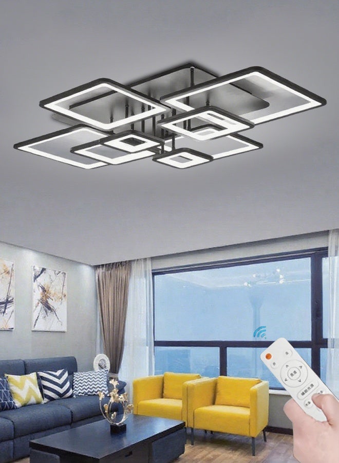 قلادة سقف غرفة المعيشة الاسكندنافية البسيطة الاسكندنافية مصباح سقف LED معلقة سقف 3 ألوضوء متغير بثلاثة ألوانان غرفة نوم - Image 2