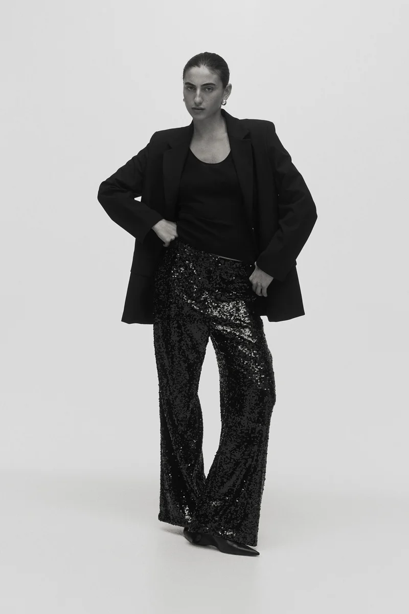 H&M Sequined trousers