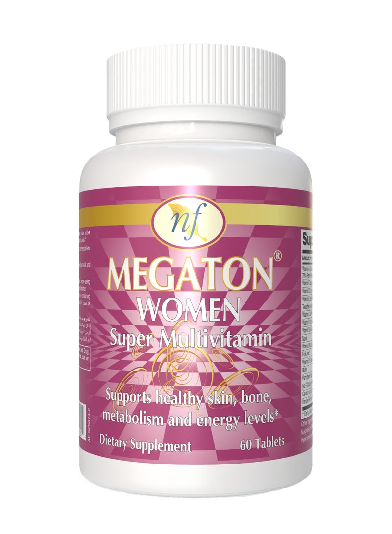 Natural Fervor Megaton Women Super Multivitamin 60 Tablets - Image 1