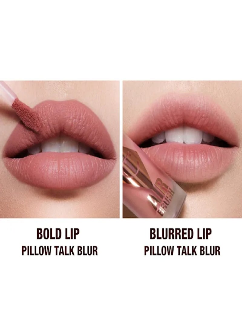 شارلوت تلبوري أحمر شفاه سائل Charlotte Tilbury Airbrush Flawless Lip Blur – درجة Pillow Talk Blur - Image 5