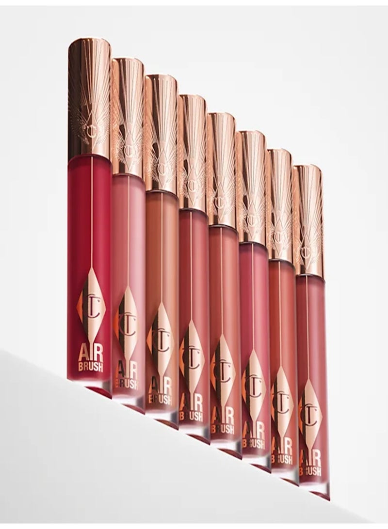 شارلوت تلبوري أحمر شفاه سائل Charlotte Tilbury Airbrush Flawless Lip Blur – درجة Pillow Talk Blur - Image 2