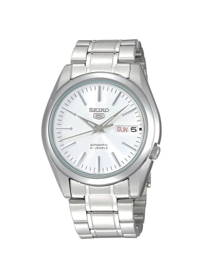 Seiko 5 Automatic SNKL41K1 White Dial Stainless Steel Men's Watch - Image 1