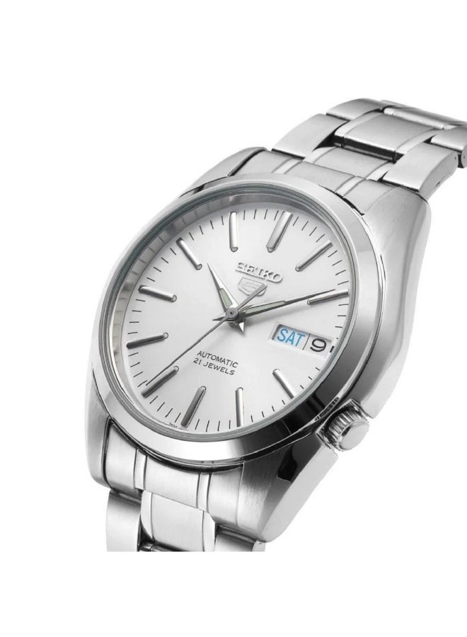 Seiko 5 Automatic SNKL41K1 White Dial Stainless Steel Men's Watch - Image 3