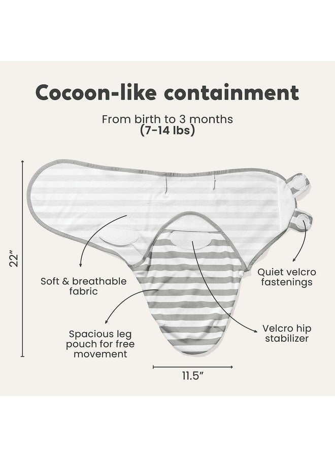 Cuddle Bug CuddleBug Adjustable Baby Swaddle Blanket & Wrap (Spots & Stripes), Pack of 3 (Small/Medium 0-3 Months Old) - Image 2