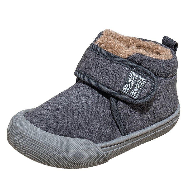 Disney Children'S Shoes Winter New Velvet Cotton Shoes Baby Toddler Shoes Soft Sole Children'S Non-Slip Indoor Baby Girl Shoes - Image 1