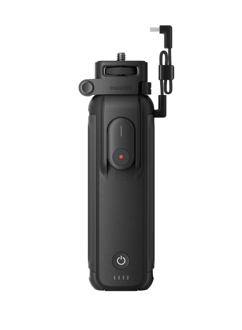 Insta360 FOMO Power Handle – 6,100mAh Battery Grip with Built-in Mini Bluetooth Remote & QuadPod | Compact & Durable, USB-C In/Out, for Insta360 X5/X4/X3, Ace Pro 2 & Go 3S (Adapter Included) - Image 1